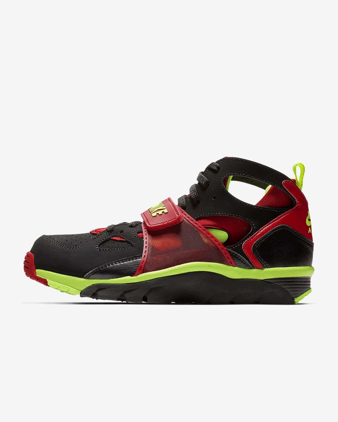 black nike air trainers