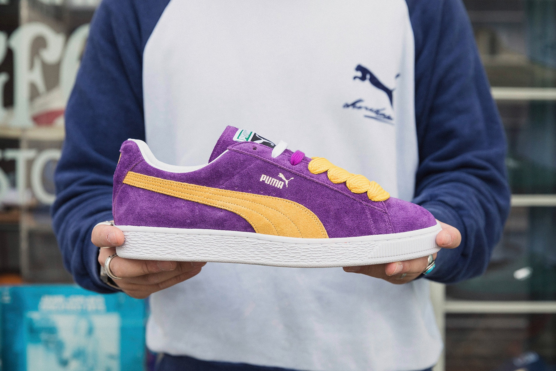puma suede purple
