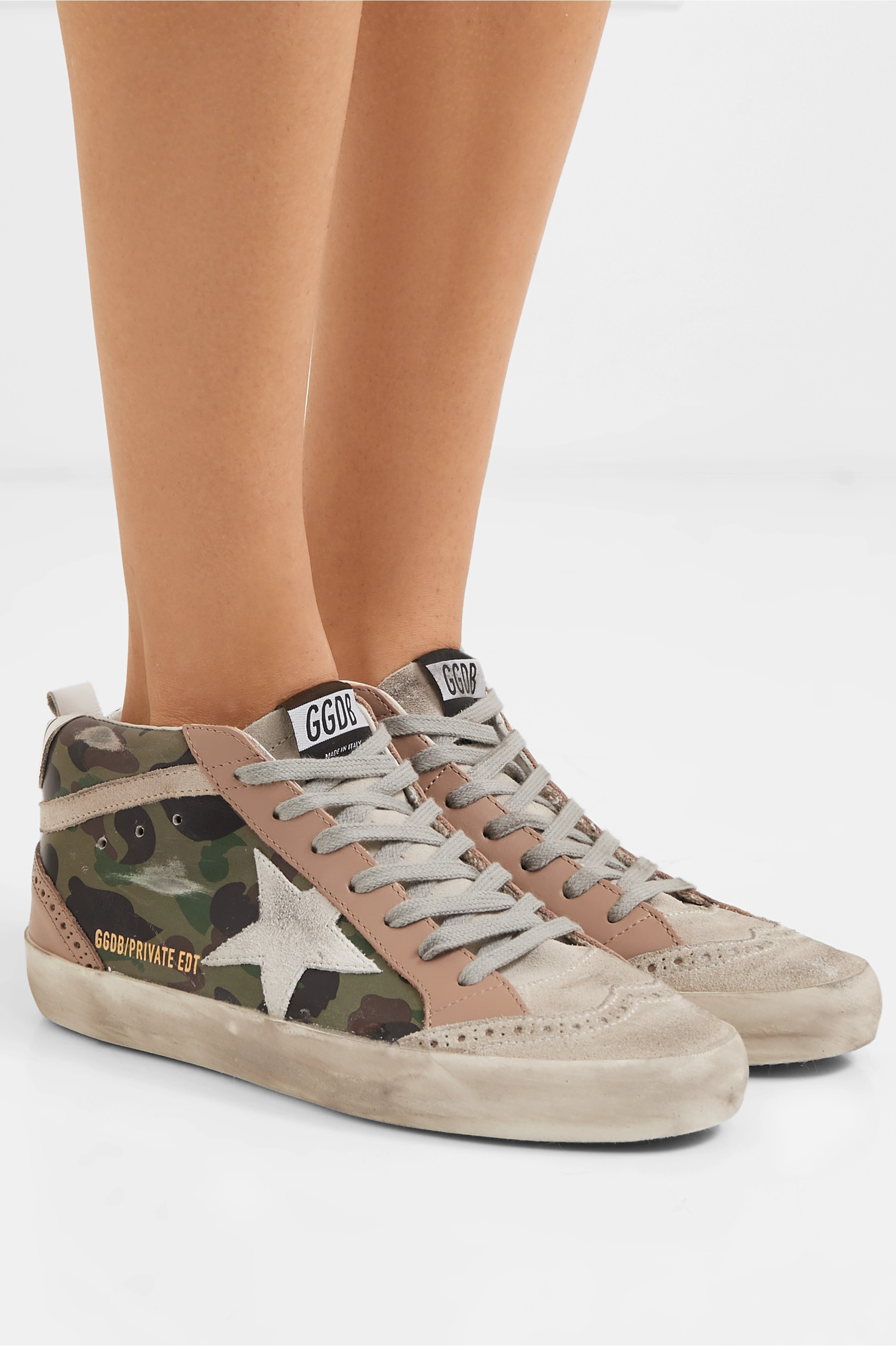 Army green Mid Star distressed 
