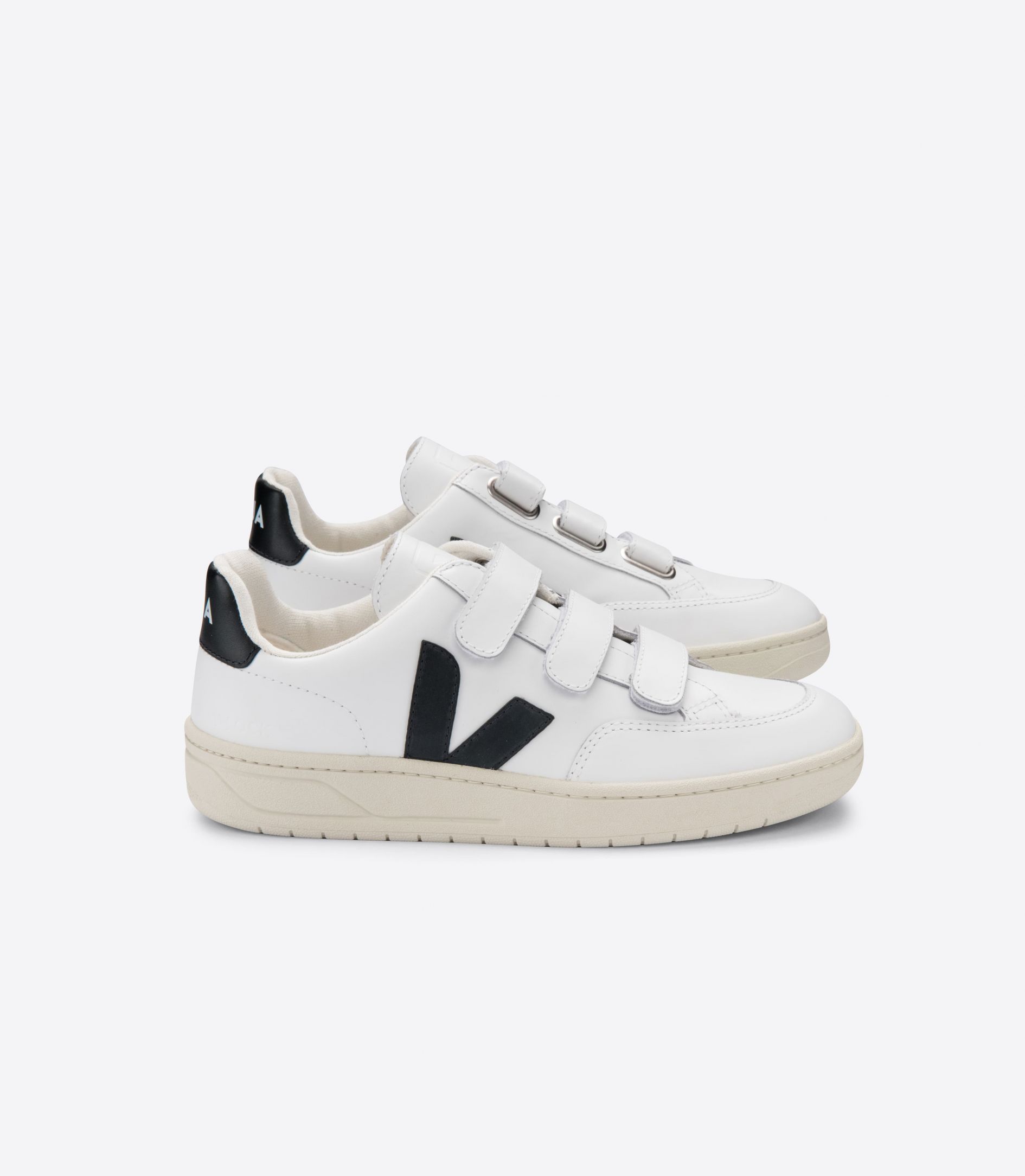 V-12 VELCRO LEATHER EXTRA WHITE BLACK