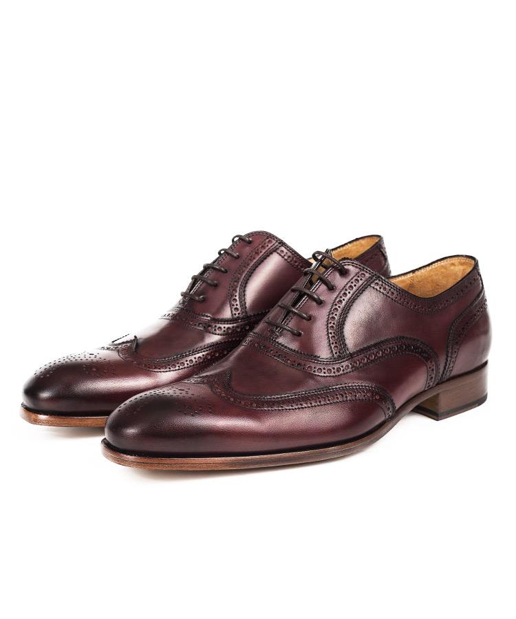 Burgundy Wingtip Oxford - Oliver Wicks