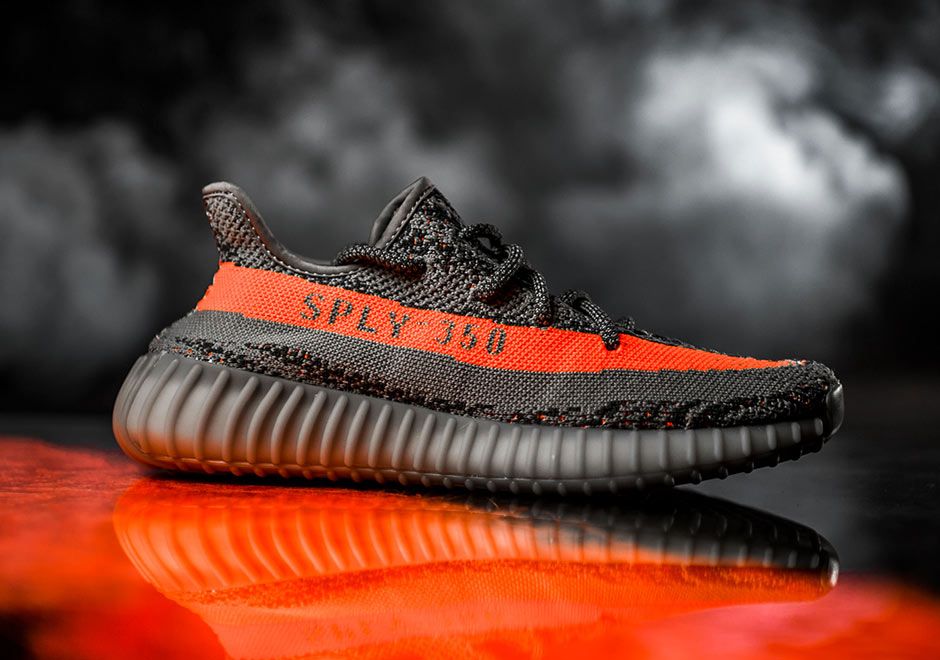 Yeezy Boost 350 Grey Orange Full 
