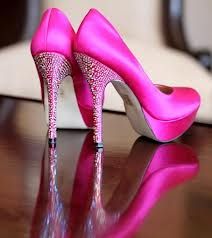 hot pink shoes for wedding
