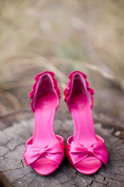hot pink shoes for wedding