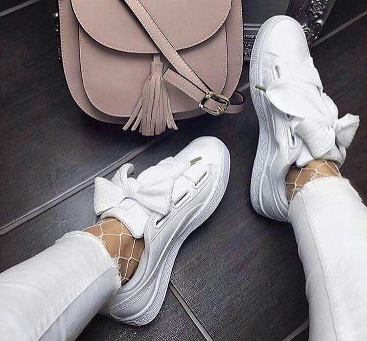 Puma basket heart patent sneakers 