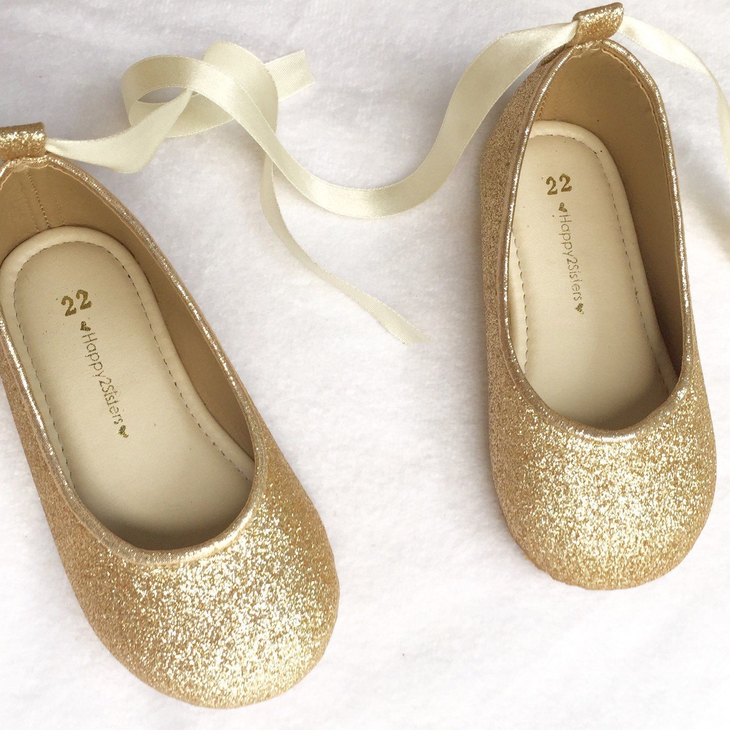 Girls gold shoes