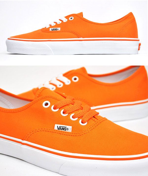 orange Vans sneakers 