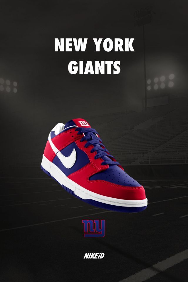 New York #Giants Nike Dunk iD Sneakers 