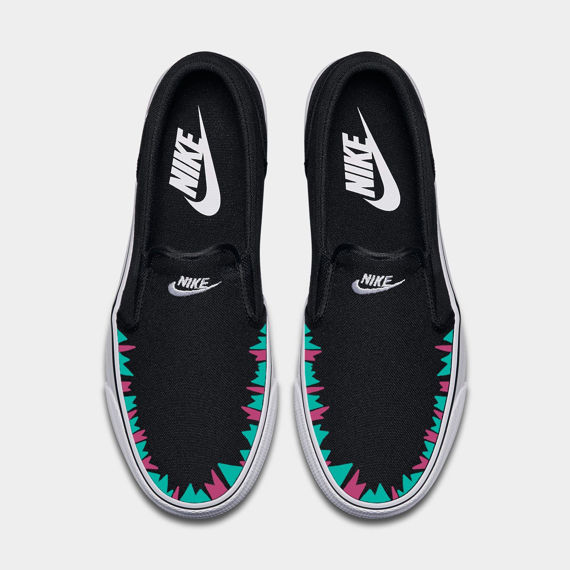Womens Nike Custom Toki slip-on canvas 