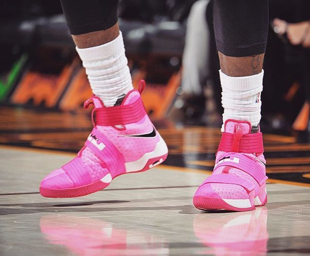 lebron 10 soldier pink