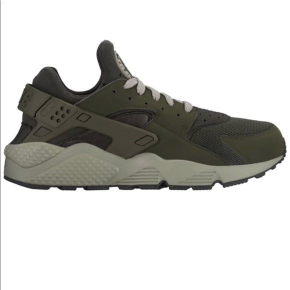 nike huarache olive green