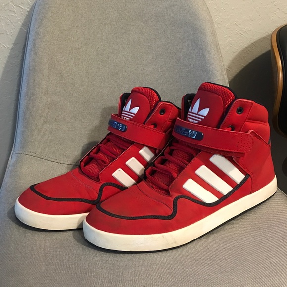 Red Adidas High Tops | Poshmark