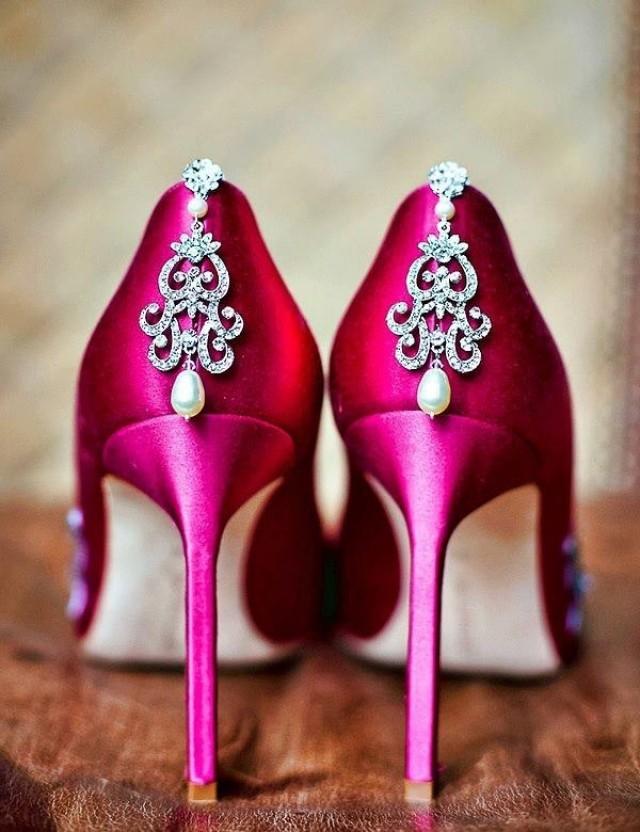 hot pink shoes for wedding