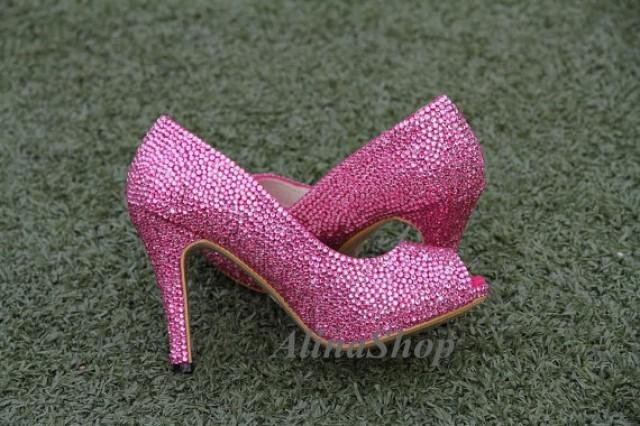 hot pink shoes for wedding