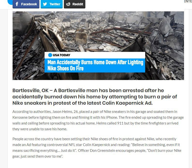 burned nikes