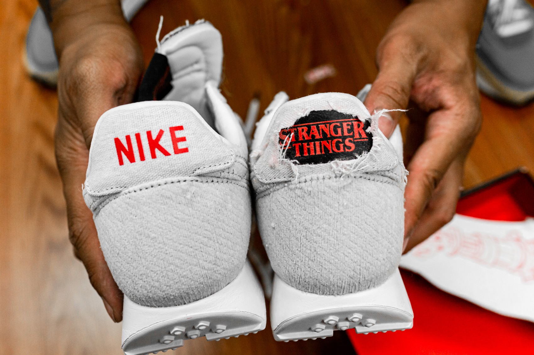 burned nikes