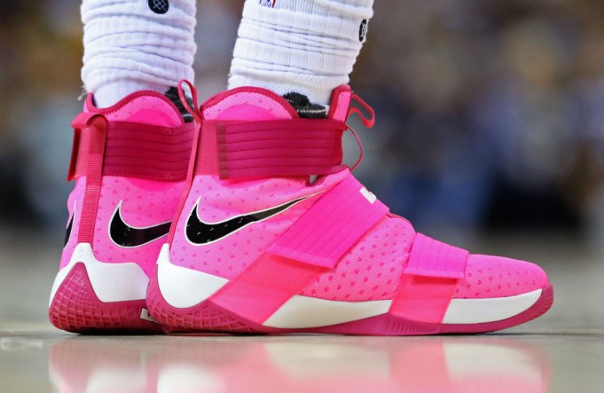 lebron 10 soldier pink