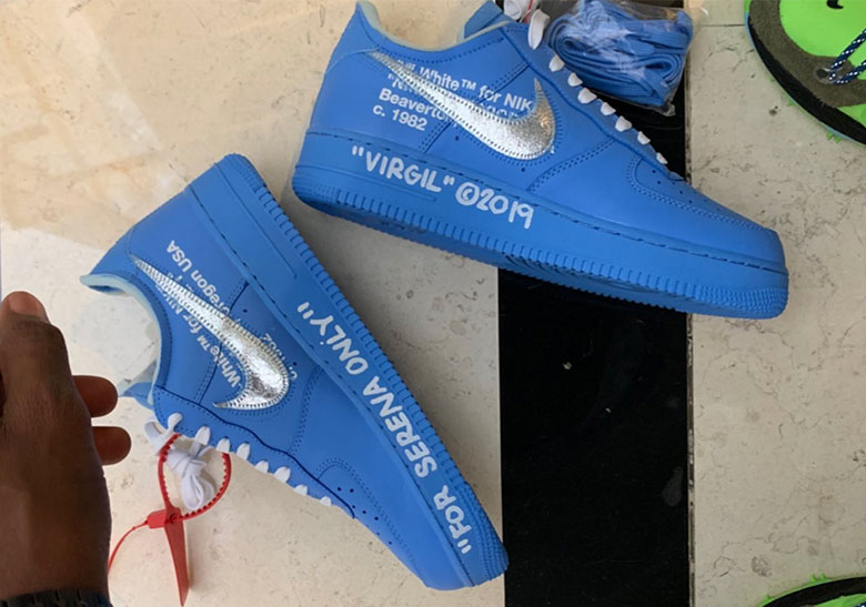 Off-White Nike Air Force 1 Blue MCA 