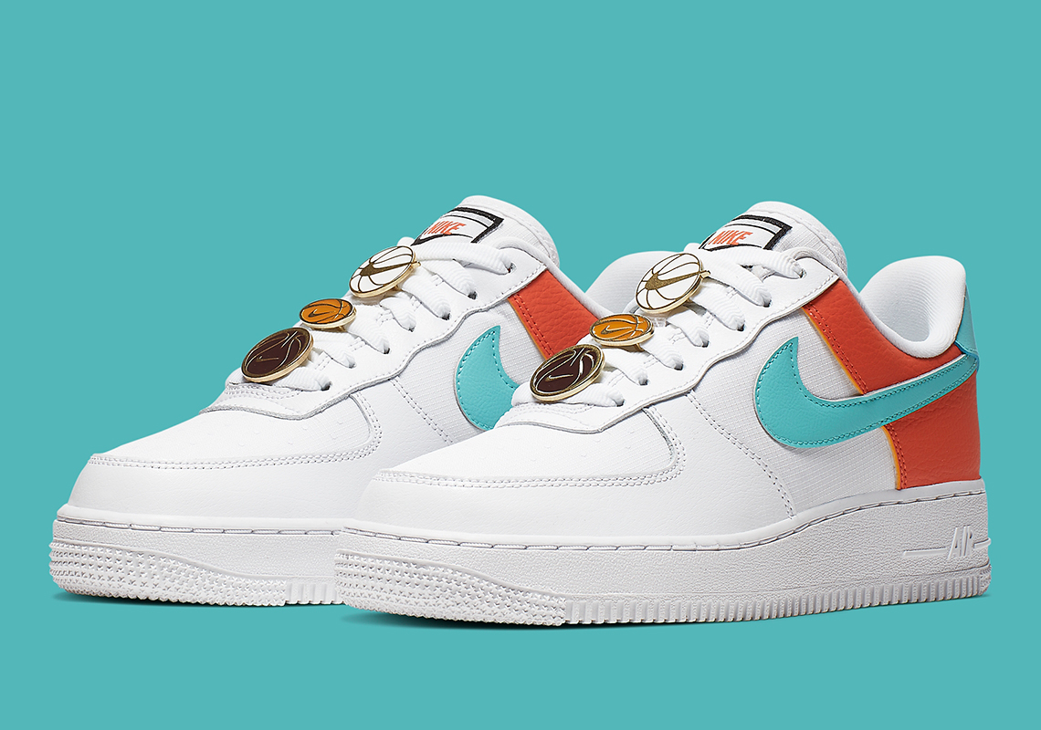 Nike Air Force 1 White Aqua Clay AA0287 
