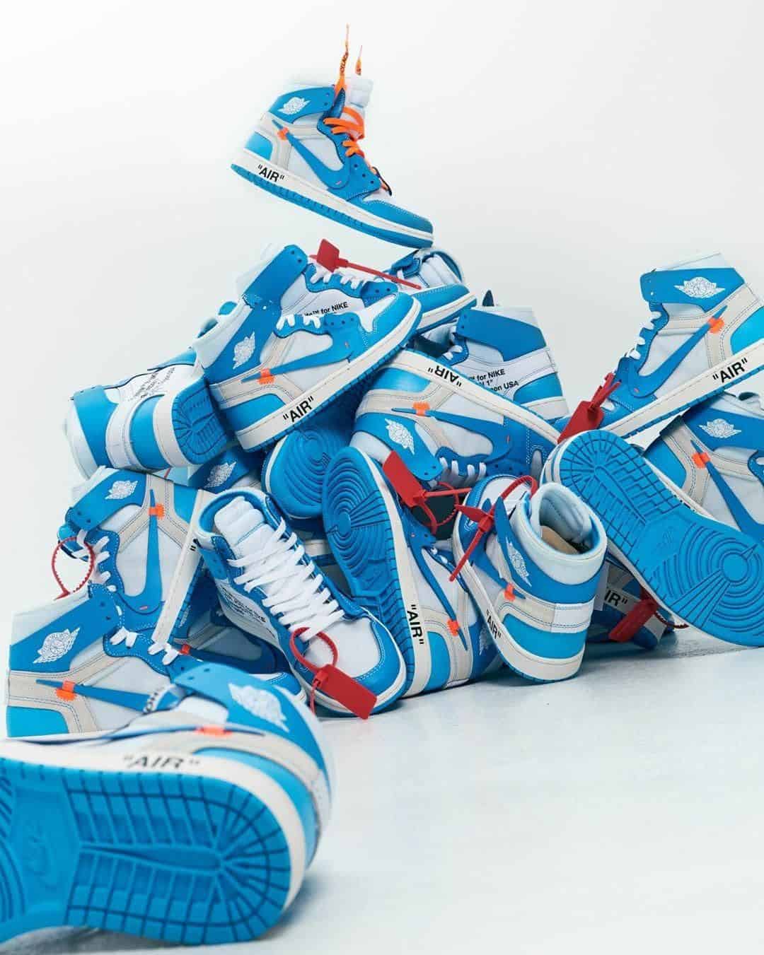 air jordan 1 off white unc